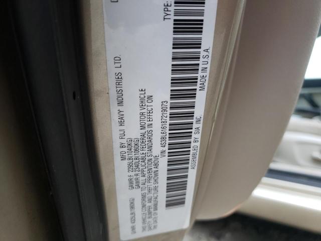 Фото 10 с аукциона – 2008 SUBARU LEGACY 2.5 с VIN 4S3BL616187219073
