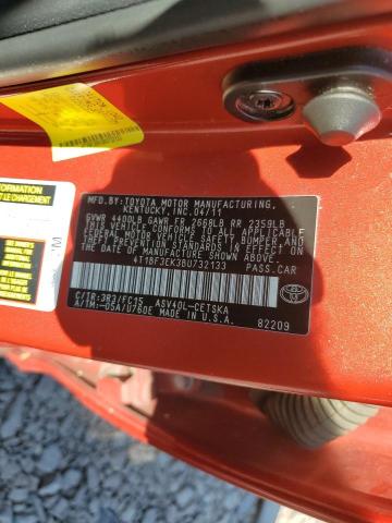 Photo 10 from auction – 2011 TOYOTA CAMRY BASE with VIN 4T1BF3EK3BU732133