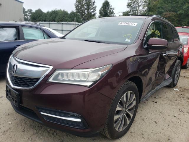 Photo 2 from auction – 2014 ACURA MDX TECHNO with VIN 5FRYD4H46EB049880