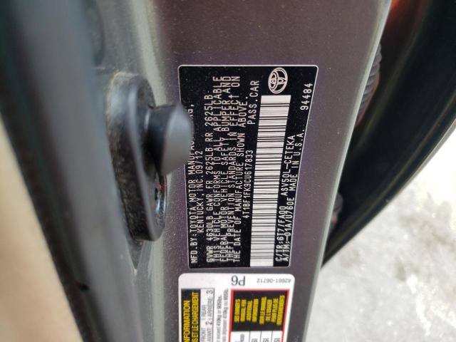Photo 10 from auction – 2012 TOYOTA CAMRY BASE with VIN 4T1BF1FK9CU617833