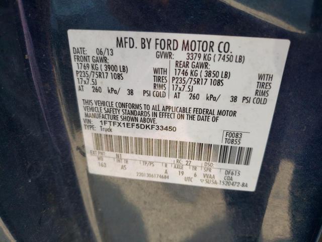 Photo 10 from auction – 2013 FORD F150 SUPER with VIN 1FTFX1EF5DKF33450