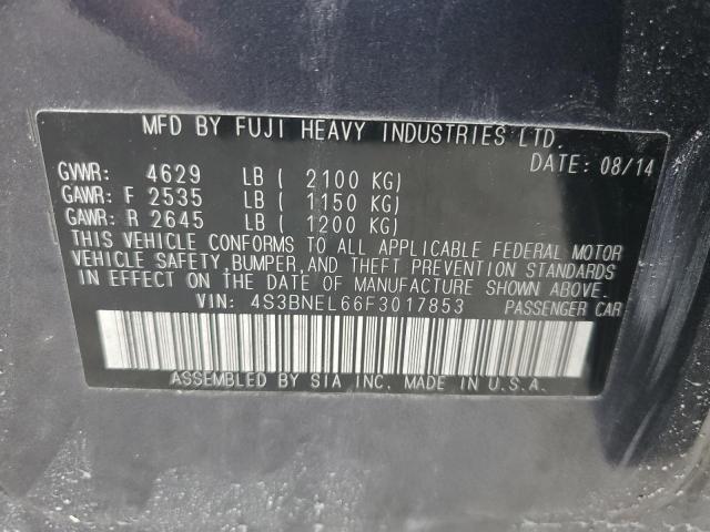 Photo 10 from auction – 2015 SUBARU LEGACY 3.6 with VIN 4S3BNEL66F3017853