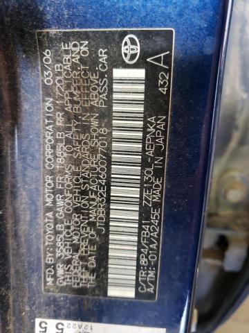 Photo 10 from auction – 2006 TOYOTA COROLLA CE with VIN JTDBR32E460077018