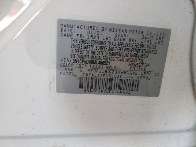 Photo 10 from auction – 2021 NISSAN KICKS SR with VIN 3N1CP5DV0ML466521