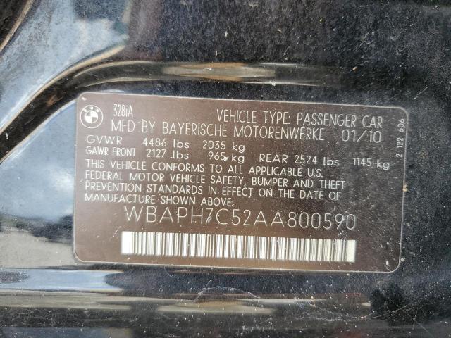 Photo 10 from auction – 2010 BMW 328 I with VIN WBAPH7C52AA800590