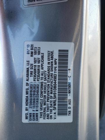 Photo 10 from auction – 2013 HONDA ODYSSEY TO with VIN 5FNRL5H91DB044983