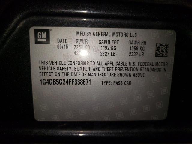 Zdjęcie 10 z aukcji – 2015 BUICK LACROSSE z VIN 1G4GB5G34FF338671