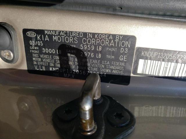 Photo 10 from auction – 2005 KIA SEDONA EX with VIN KNDUP132056723934