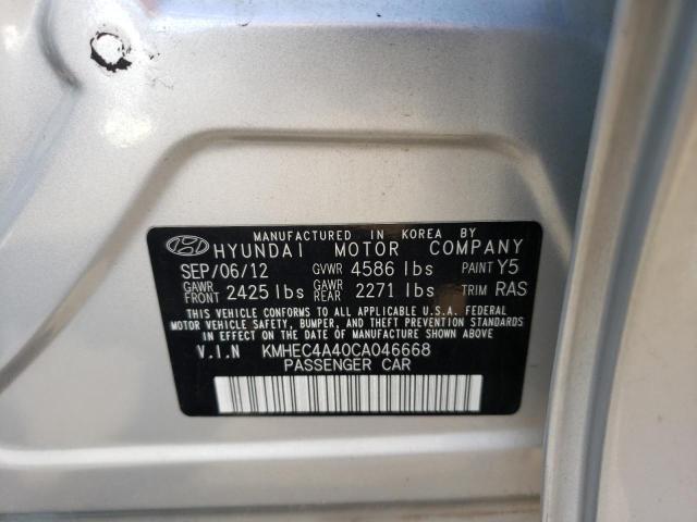 Photo 10 from auction – 2012 HYUNDAI SONATA HYB with VIN KMHEC4A40CA046668