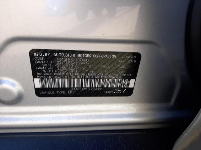 Photo 10 from auction – 2018 MITSUBISHI OUTLANDER with VIN JA4AP3AW1JU024395