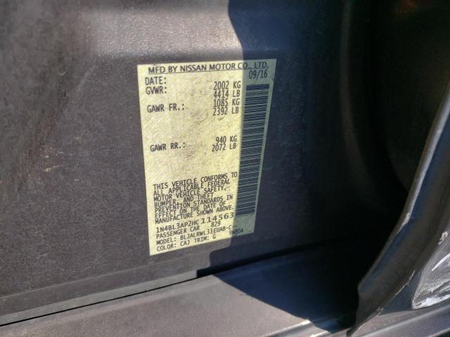 Photo 10 from auction – 2017 NISSAN ALTIMA 3.5 with VIN 1N4BL3AP2HC114563