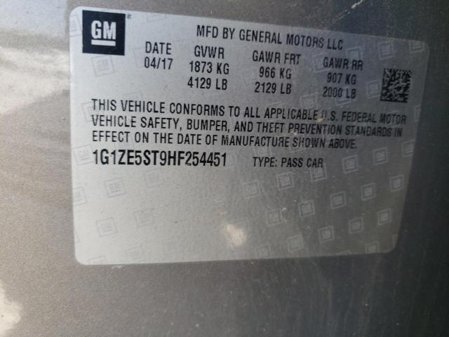 Photo 10 from auction – 2017 CHEVROLET MALIBU LT with VIN 1G1ZE5ST9HF254451