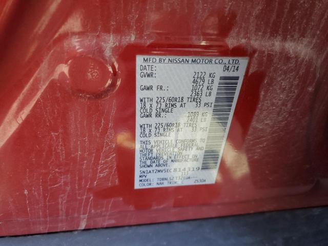 Photo 10 from auction – 2014 NISSAN ROGUE S with VIN 5N1AT2MV5EC814319