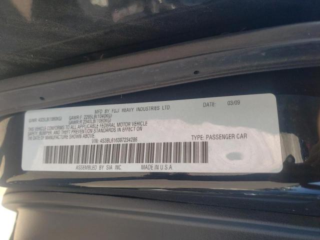 Photo 10 from auction – 2009 SUBARU LEGACY 2.5 with VIN 4S3BL616397234286