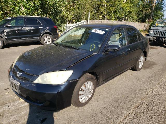 Photo 2 from auction – 2005 HONDA CIVIC with VIN 2HGES16305H565635