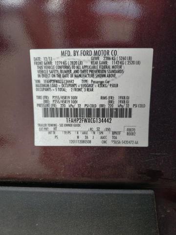 Photo 10 from auction – 2012 FORD TAURUS LIM with VIN 1FAHP2FWXCG134442