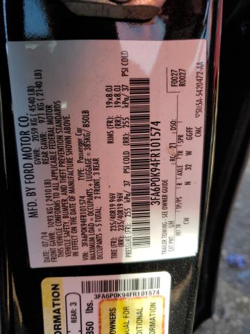 Photo 10 from auction – 2015 FORD FUSION TIT with VIN 3FA6P0K94FR101574