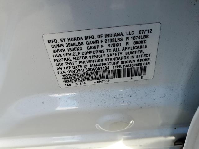 Photo 10 from auction – 2013 ACURA ILX 20 PRE with VIN 19VDE1F50DE007404