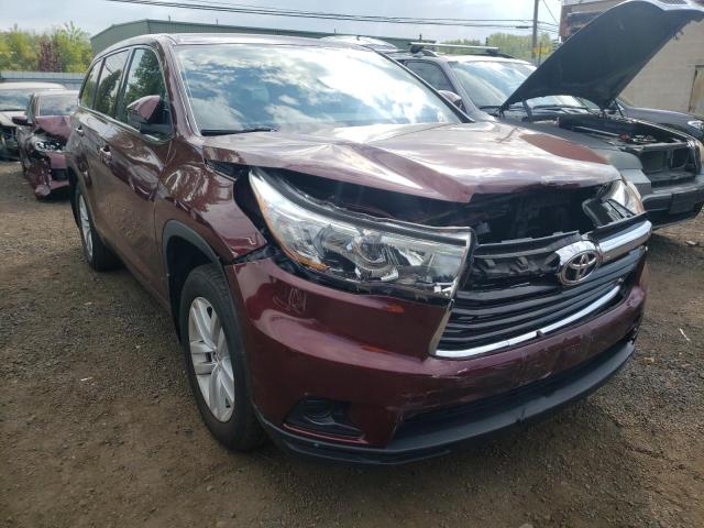 TOYOTA HIGHLANDER 2015 مع رقم تعريف المركبة 5TDBKRFHXFS176127 - صورة من المزاد
