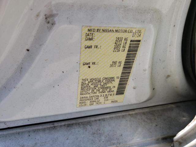 Photo 10 from auction – 2015 NISSAN ALTIMA 2.5 with VIN 1N4AL3AP2FN319765