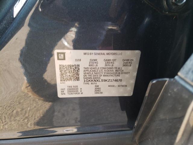Photo 10 from auction – 2019 GMC ACADIA DEN with VIN 1GKKNXLS9KZ174670