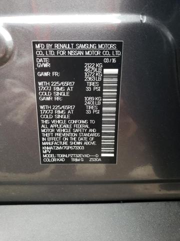 Photo 10 from auction – 2016 NISSAN ROGUE S with VIN KNMAT2MV7GP673303