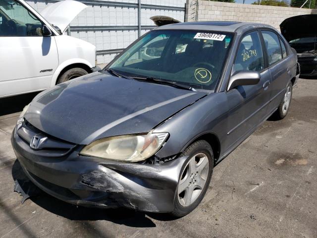 Photo 2 from auction – 2004 HONDA CIVIC EX with VIN 2HGES26774H536253