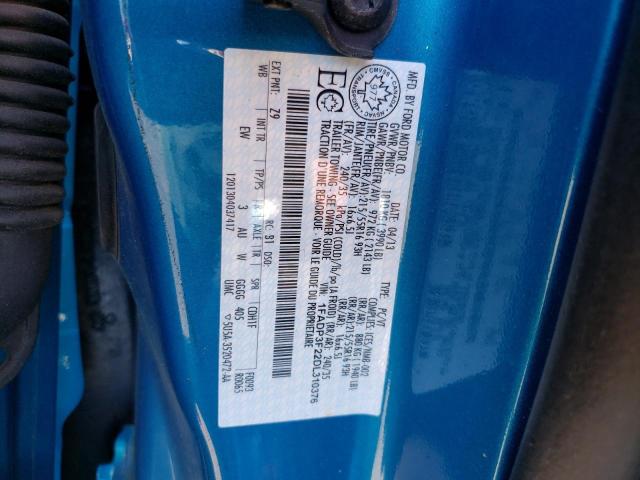 Photo 10 from auction – 2013 FORD FOCUS SE with VIN 1FADP3F22DL310376