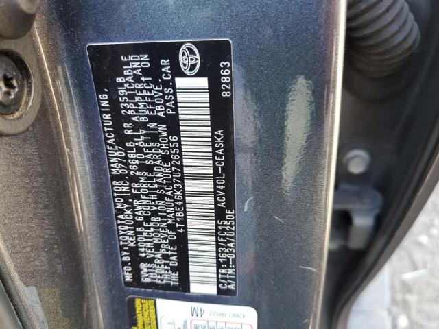 Photo 10 from auction – 2007 TOYOTA CAMRY CE with VIN 4T1BE46K37U726556