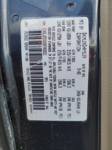 Photo 10 from auction – 2002 CHRYSLER VOYAGER with VIN 1C4GJ25332B705831