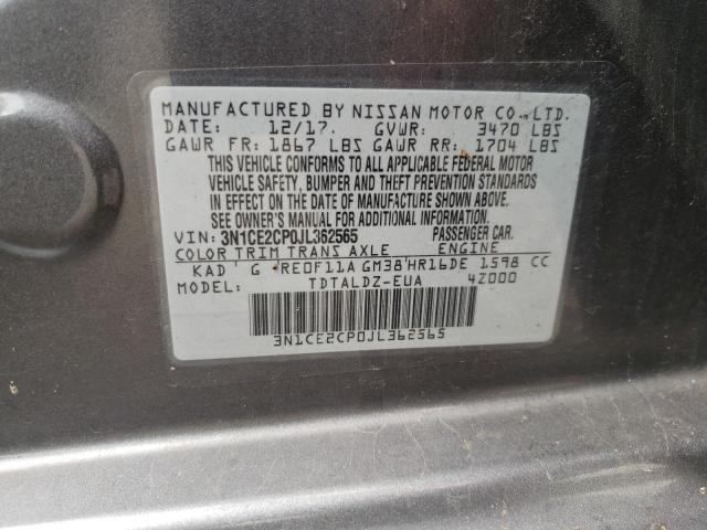 Photo 10 from auction – 2018 NISSAN VERSA NOTE with VIN 3N1CE2CP0JL362565