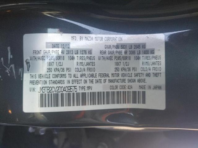 Photo 10 from auction – 2013 MAZDA CX-9 TOURI with VIN JM3TB2CV2D0409575