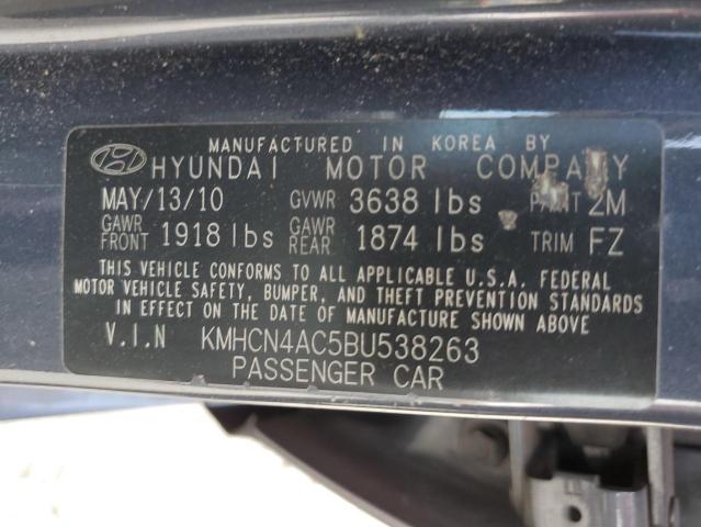 Photo 10 from auction – 2011 HYUNDAI ACCENT GLS with VIN KMHCN4AC5BU538263