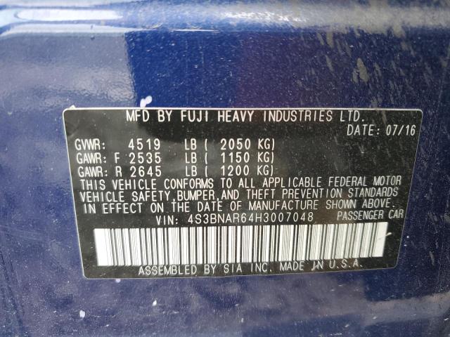 Photo 10 from auction – 2017 SUBARU LEGACY SPO with VIN 4S3BNAR64H3007048