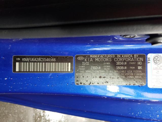 Photo 10 from auction – 2012 KIA FORTE EX with VIN KNAFU6A28C5546566