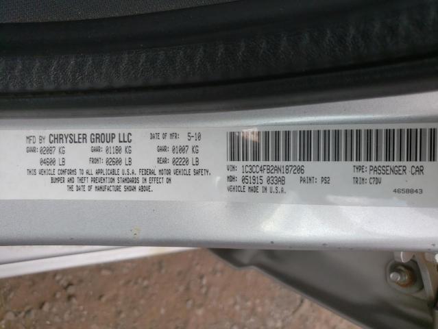 Photo 10 from auction – 2010 CHRYSLER SEBRING TO with VIN 1C3CC4FB2AN187206