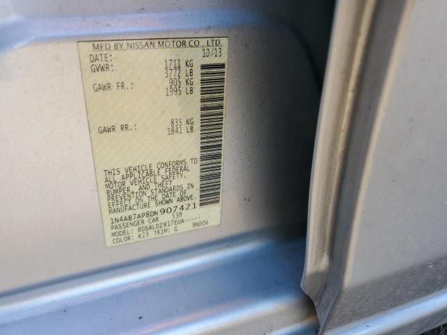 Photo 10 from auction – 2013 NISSAN SENTRA S with VIN 1N4AB7AP8DN907421