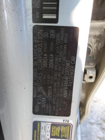 Photo 10 from auction – 2015 KIA FORTE LX with VIN KNAFK4A64F5315567
