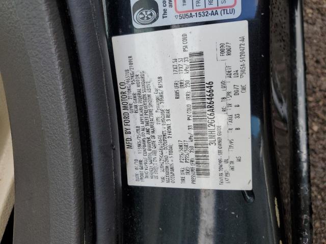 Photo 10 from auction – 2010 LINCOLN MKZ with VIN 3LNHL2GC6AR646646
