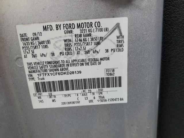 Photo 10 from auction – 2013 FORD F150 SUPER with VIN 1FTFX1CF6DKD28139