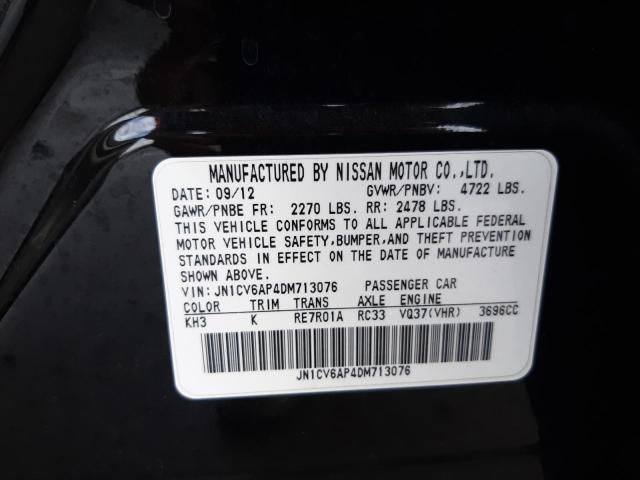 Photo 10 from auction – 2013 INFINITI G37 BASE with VIN JN1CV6AP4DM713076