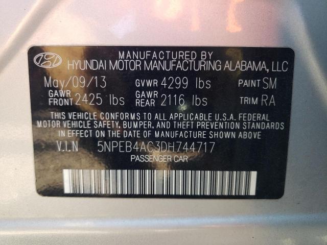 Photo 10 from auction – 2013 HYUNDAI SONATA GLS with VIN 5NPEB4AC3DH744717