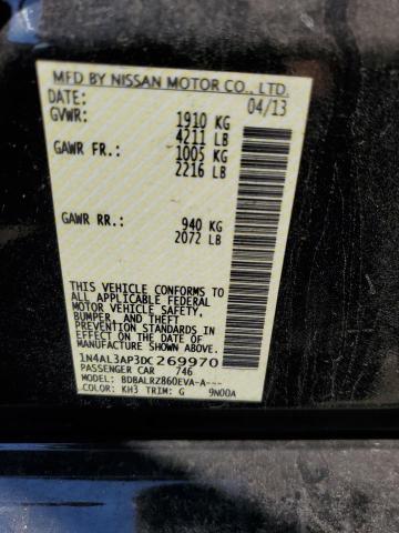 Photo 10 from auction – 2013 NISSAN ALTIMA 2.5 with VIN 1N4AL3AP3DC269970