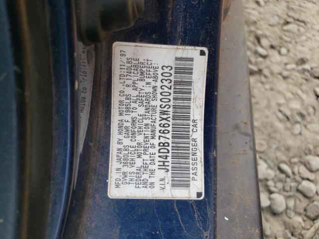 Photo 10 from auction – 1998 ACURA INTEGRA GS with VIN JH4DB766XWS002303