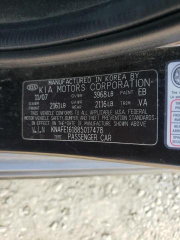 Zdjęcie 10 z aukcji – 2008 KIA SPECTRA5 5 z VIN KNAFE161885017478