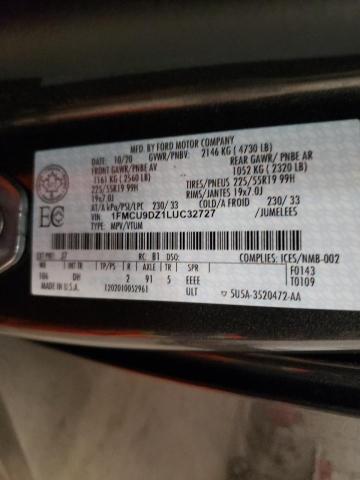 Photo 10 from auction – 2020 FORD ESCAPE TIT with VIN 1FMCU9DZ1LUC32727
