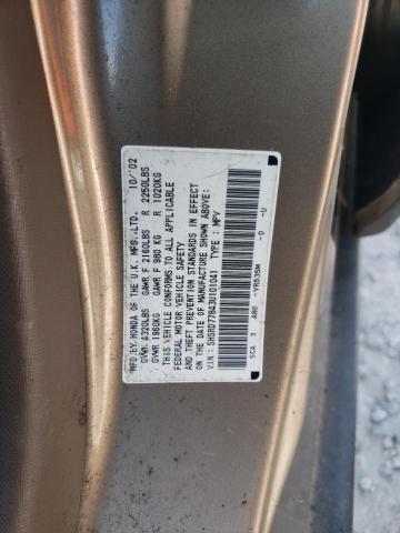 Photo 10 from auction – 2003 HONDA CR-V EX with VIN SHSRD77843U101041