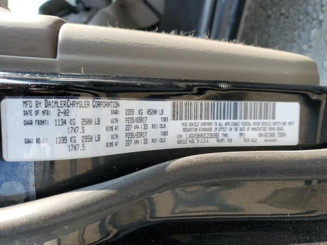 Photo 10 from auction – 2002 JEEP GRAND CHER with VIN 1J4GX58N52C238283