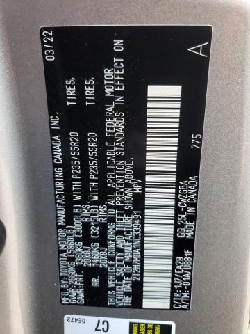 Foto 10 de la subasta – 2022 LEXUS RX 350 con VIN 2T2HZMDA1NC339491