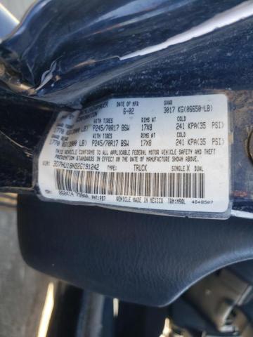Zdjęcie 10 z aukcji – 2002 DODGE RAM 1500 z VIN 3D7HU18N92G191242
